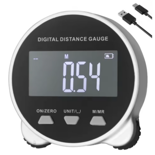 デジタル距離測定 充電式ローラー式電子定規  衣類や布の長さを簡単に計測できる多機能定規